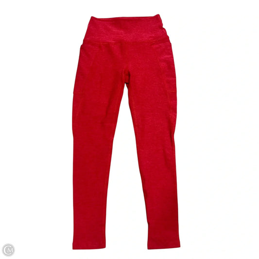 Athletic Leggings By Beyond Yoga In Red, Size: 4