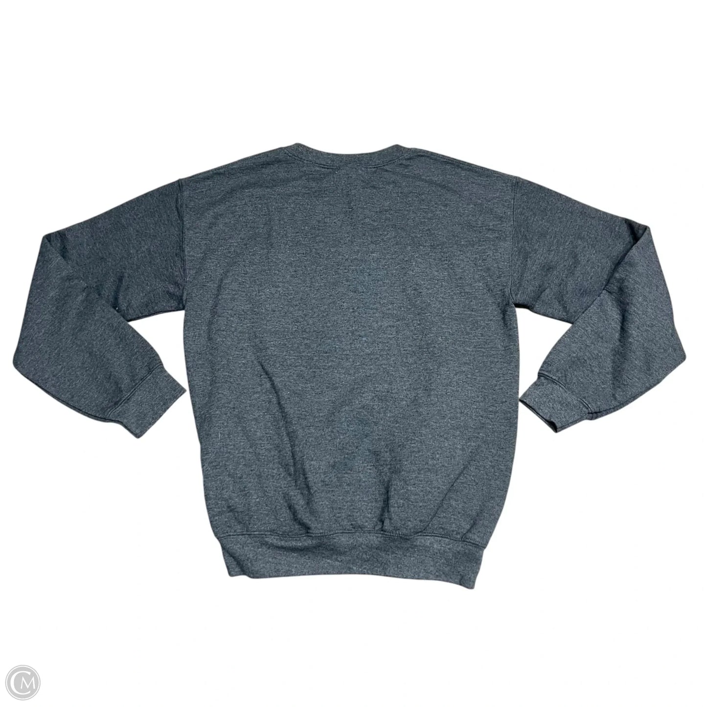 Sweatshirt Crewneck By Gildan In Grey & White, Size: S