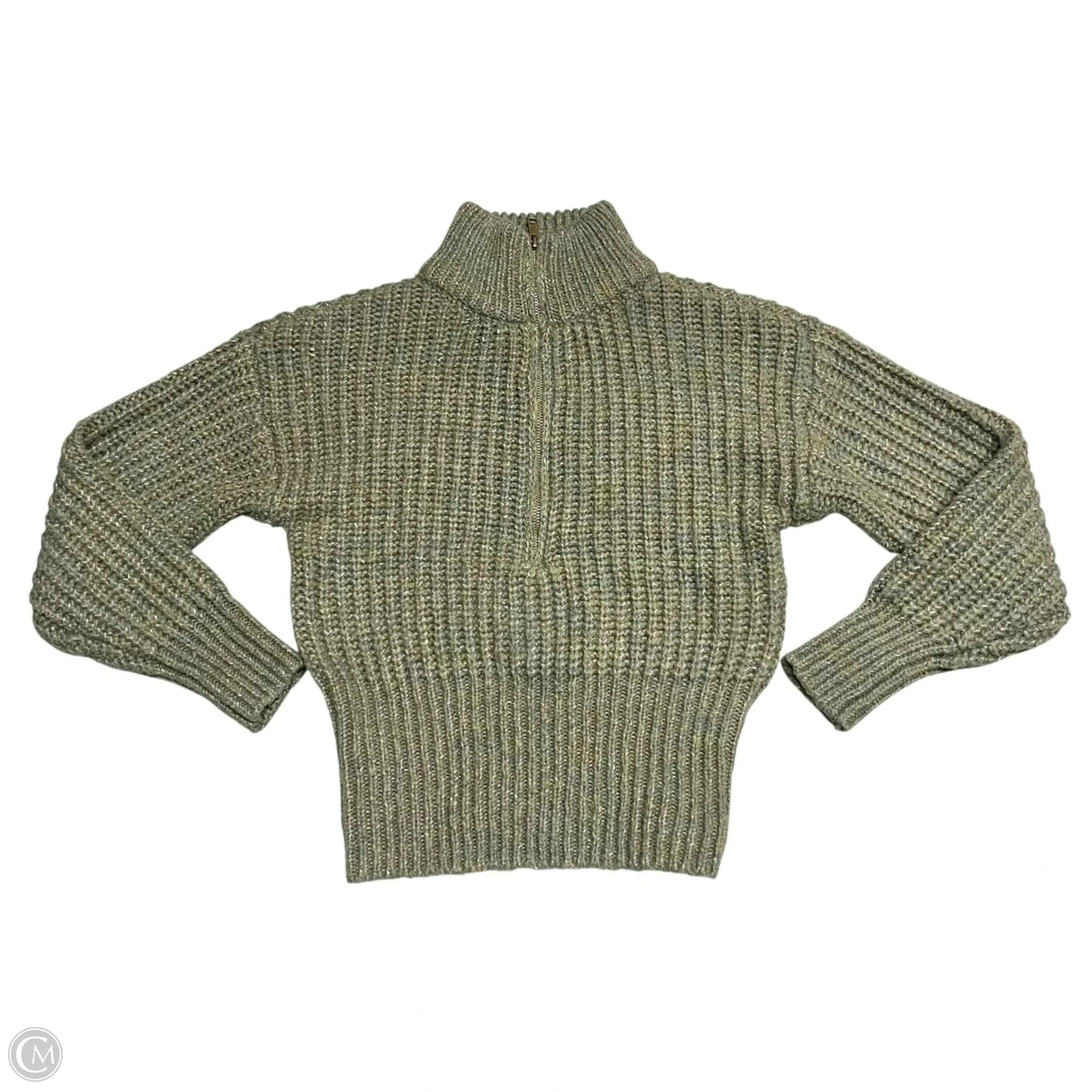Sweatshirt Collar By Ana In Green, Size: Xs