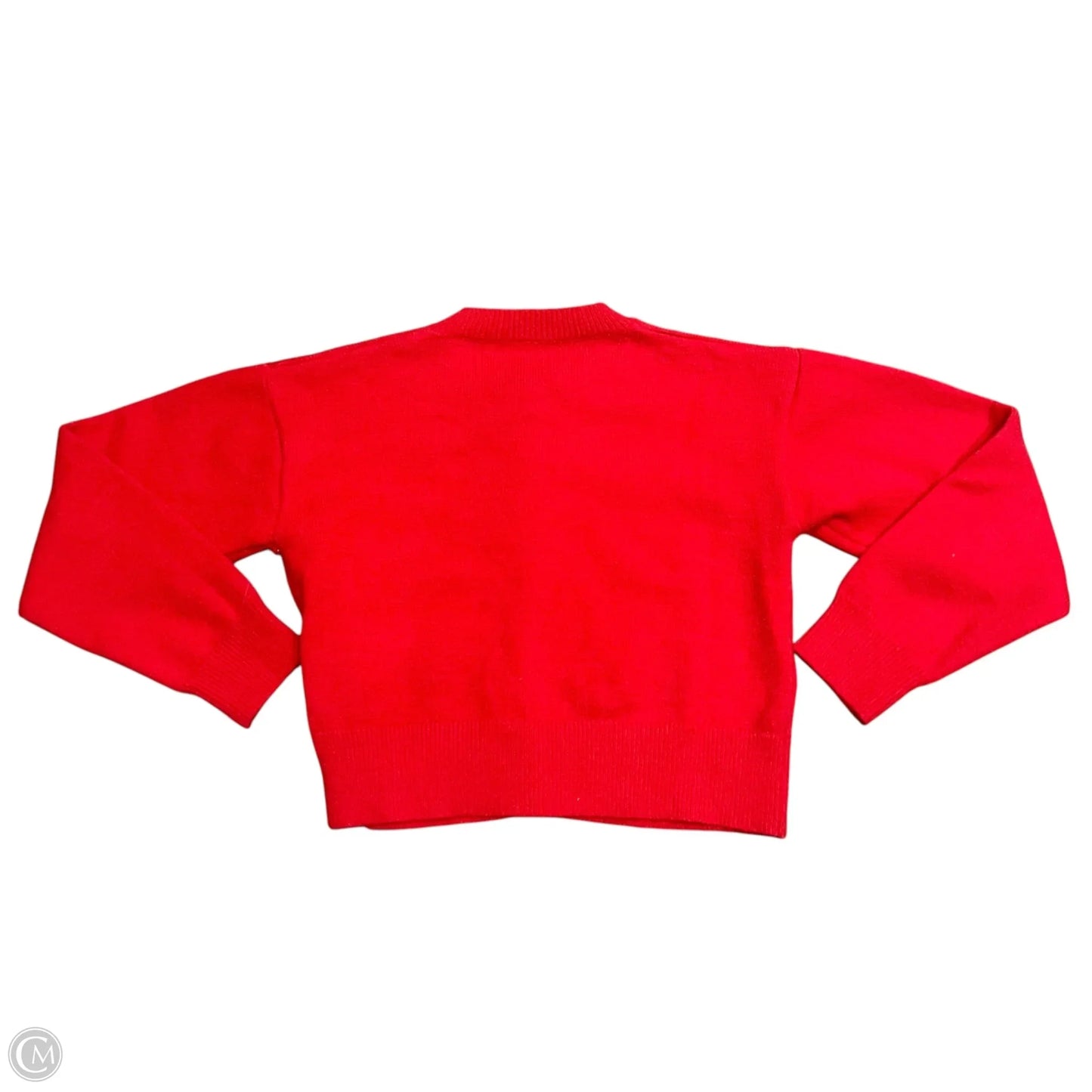 Sweater Cardigan In Red, Size: S