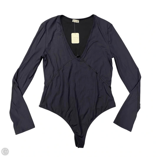 Bodysuit By Free People In Black & Grey, Size: Xl