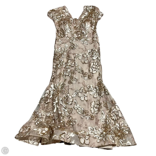 Dress Party Long By Christina Wu In Beige, Size: M