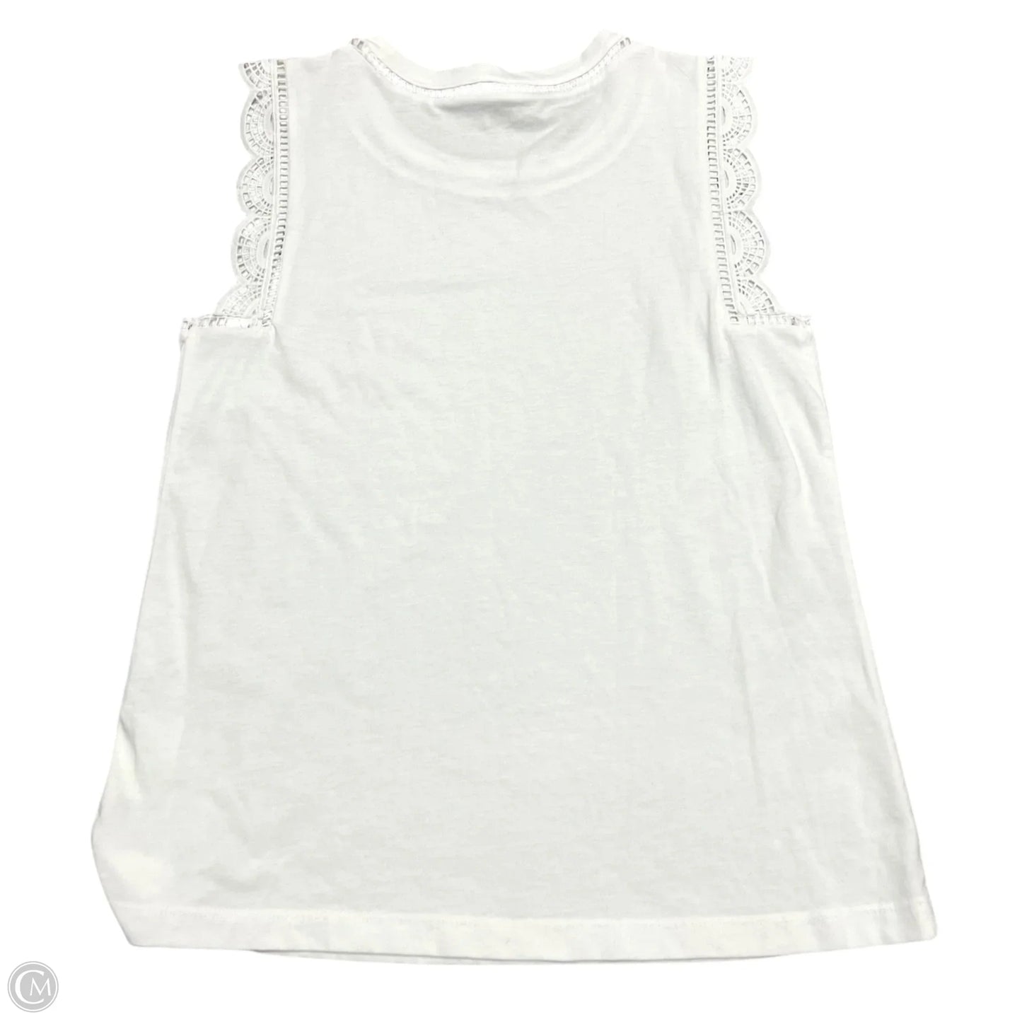 Top Sleeveless Designer By Lilly Pulitzer In White, Size: M