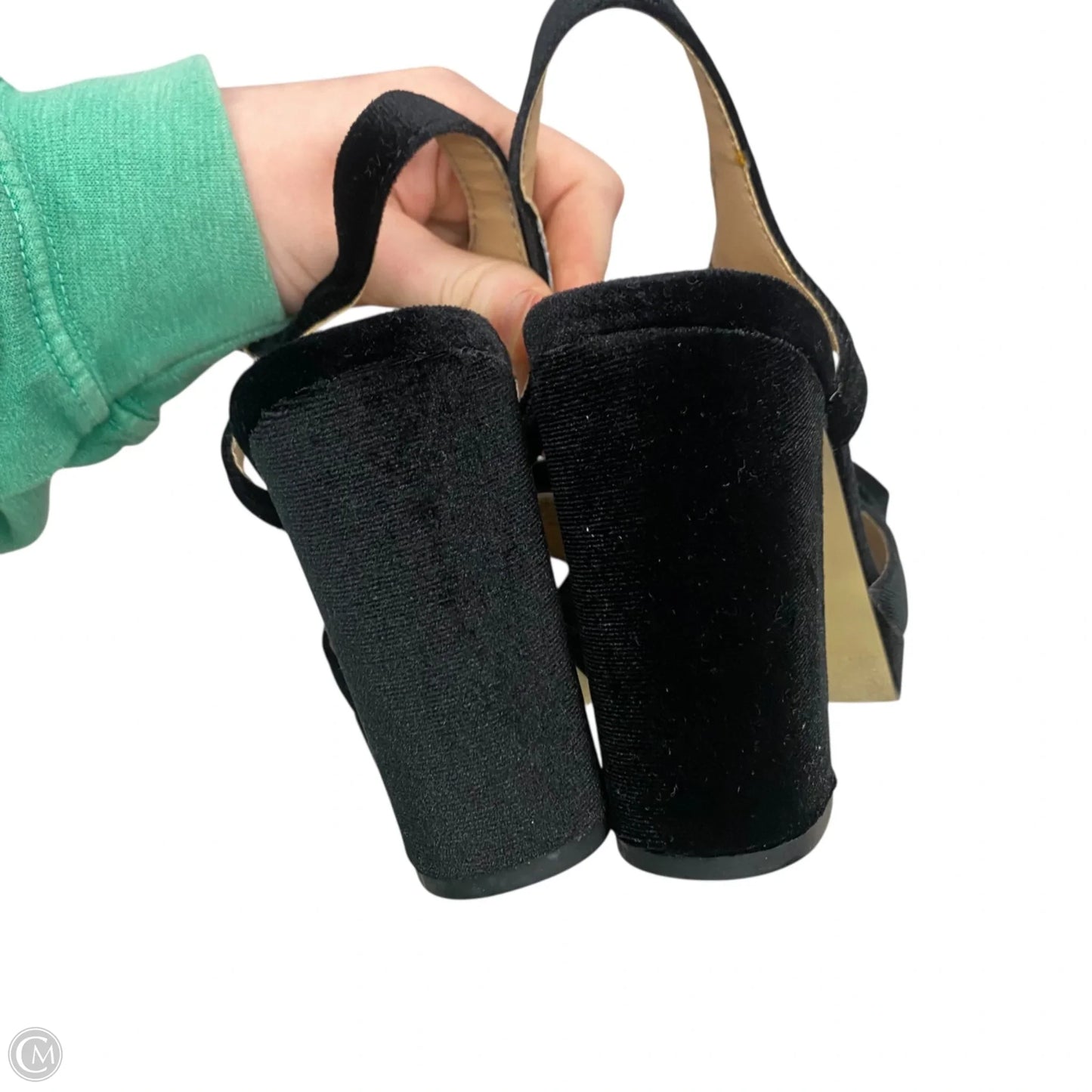 Sandals Heels Block By Loft In Black, Size: 9