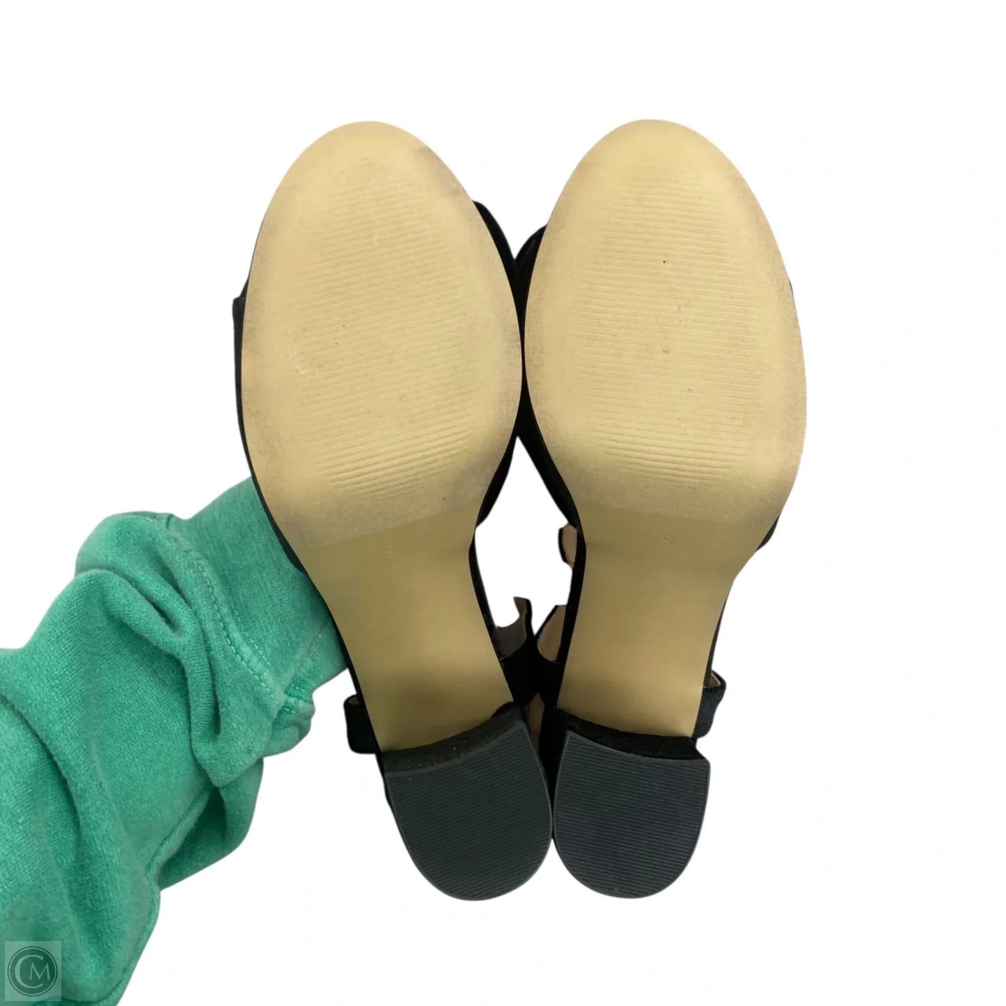 Sandals Heels Block By Loft In Black, Size: 9