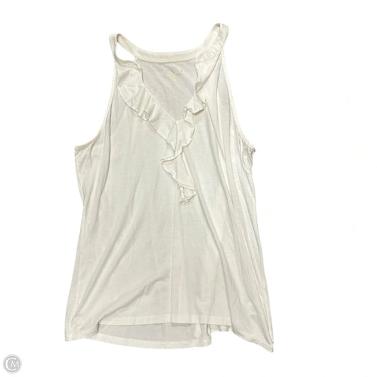 Top Sleeveless Designer By Lilly Pulitzer In Cream, Size: Xl