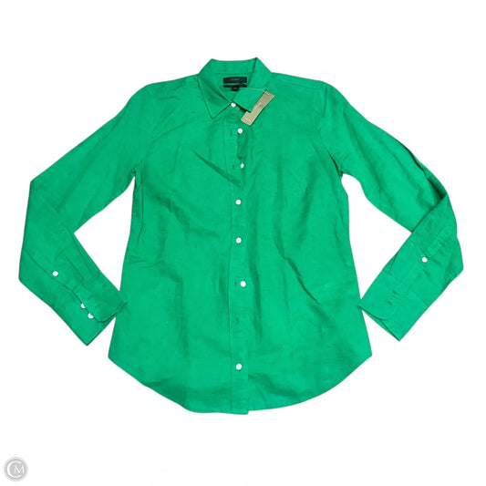 Top Long Sleeve By J. Crew In Green, Size: Xs