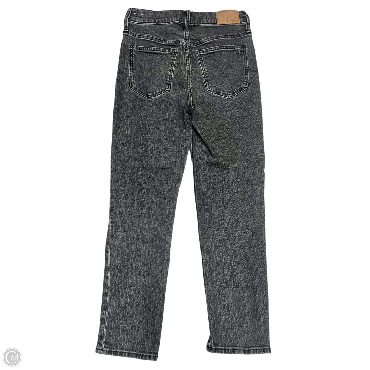 Jeans Straight By Madewell In Black Denim, Size: 2