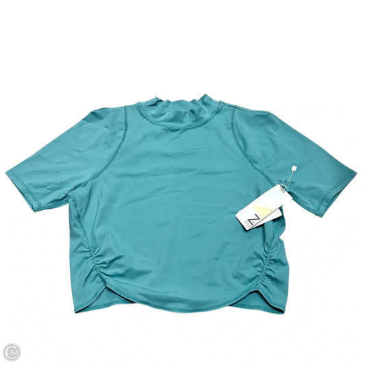 Athletic Top Short Sleeve By Zella In Blue, Size: L