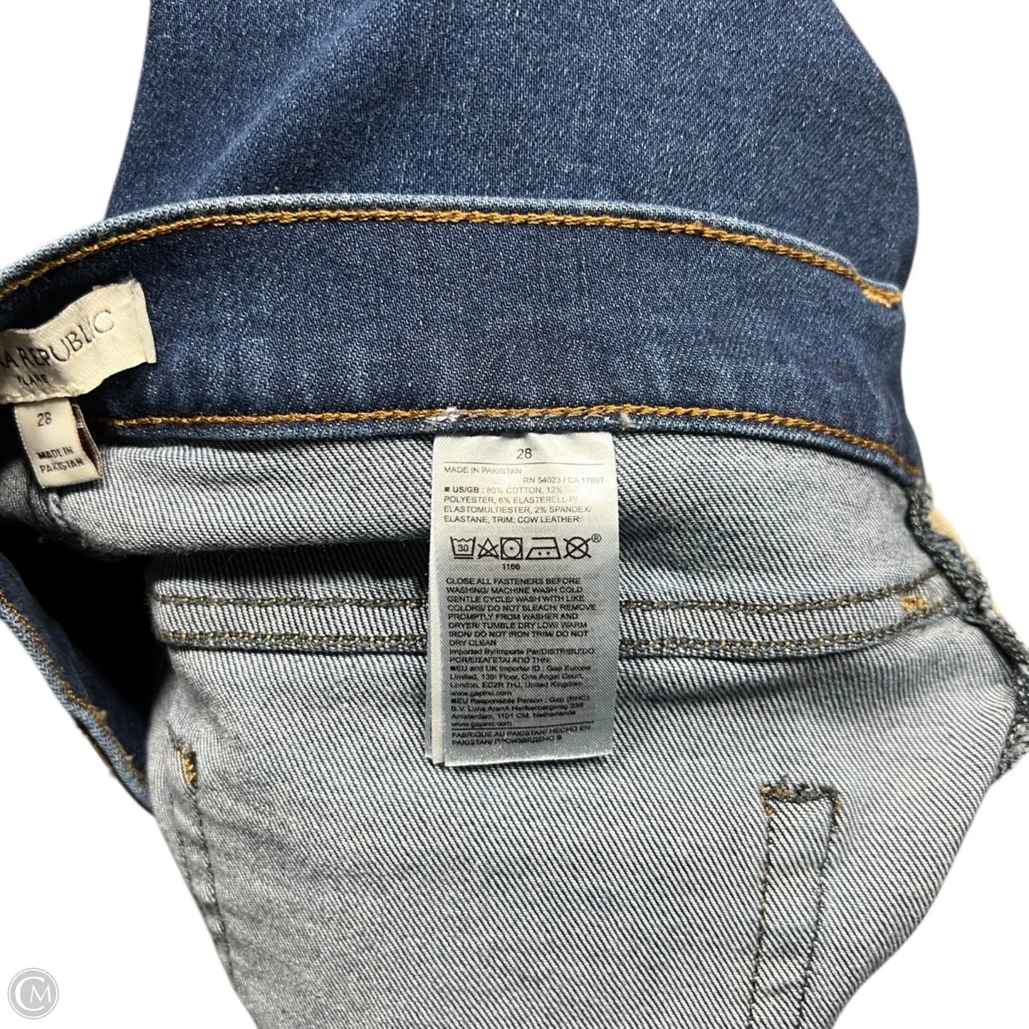 Jeans Boot Cut By Banana Republic In Blue Denim, Size: 6