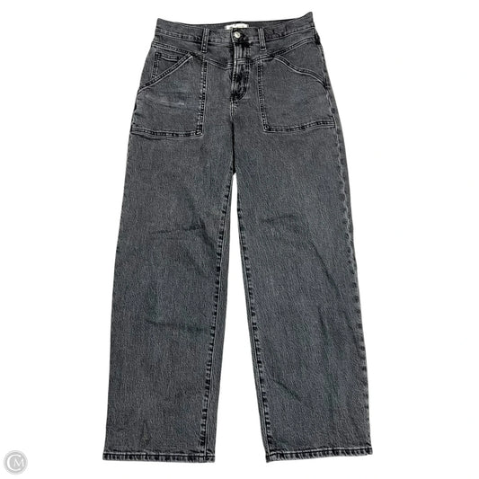 Jeans Wide Leg By Madewell In Grey Denim, Size: 6
