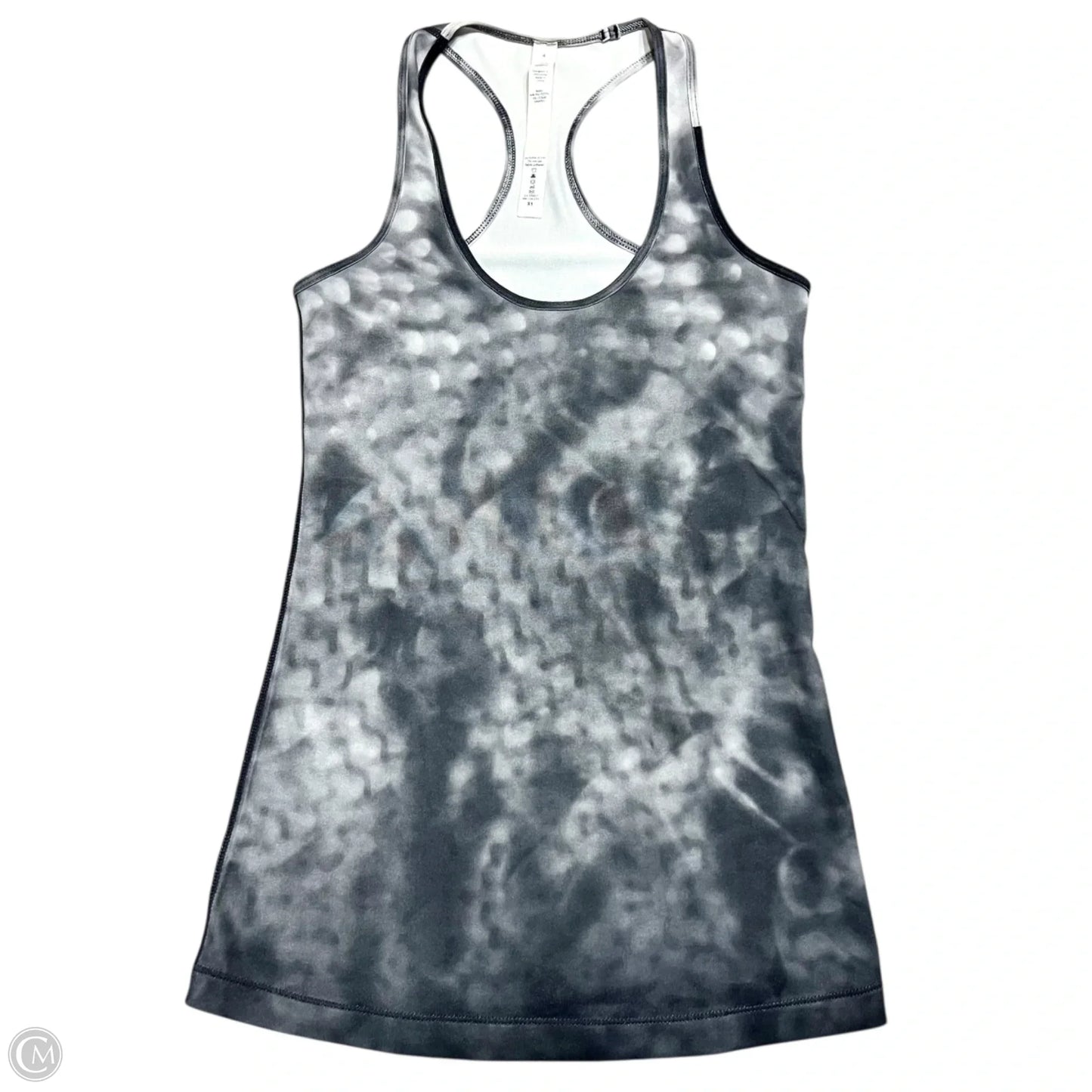 Athletic Tank Top By Lululemon In Grey & White, Size: S