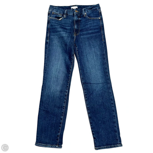 Jeans Straight By Good American In Blue Denim, Size: 6