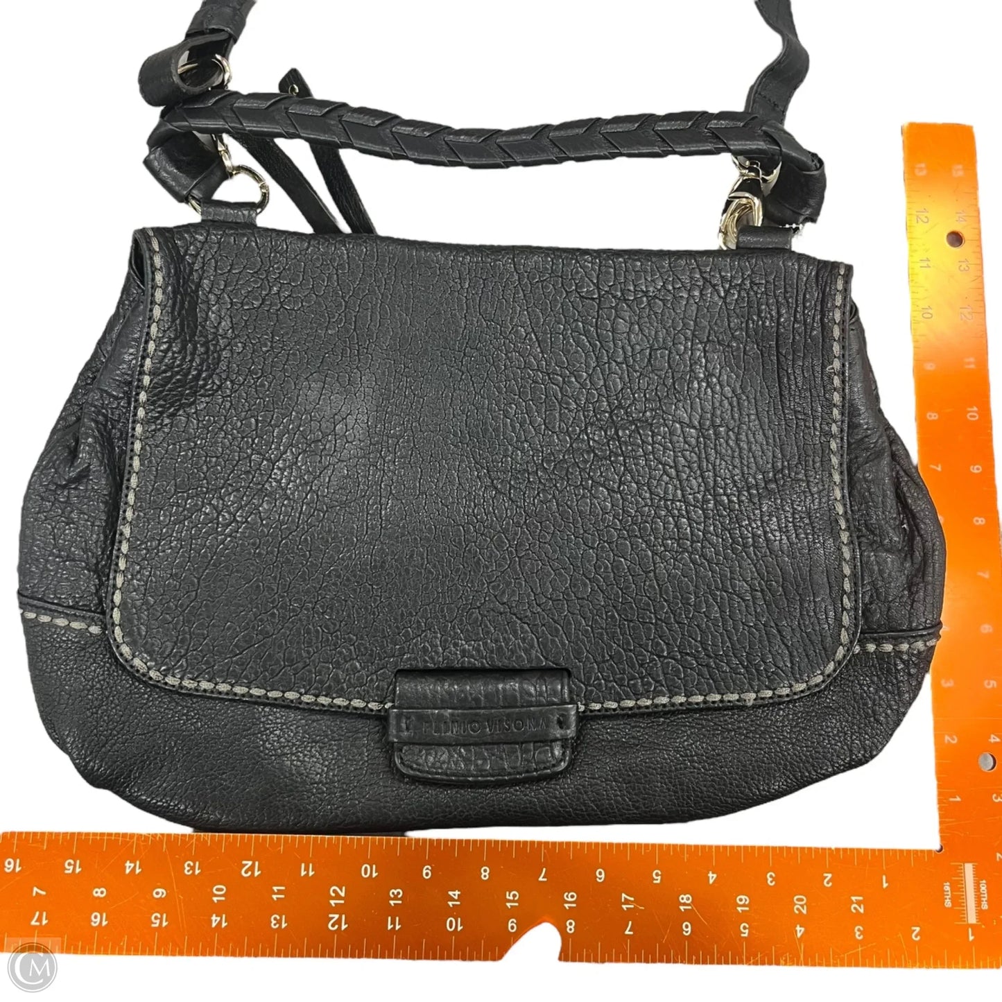 Handbag Leather By Plinio Visona, Size: Large