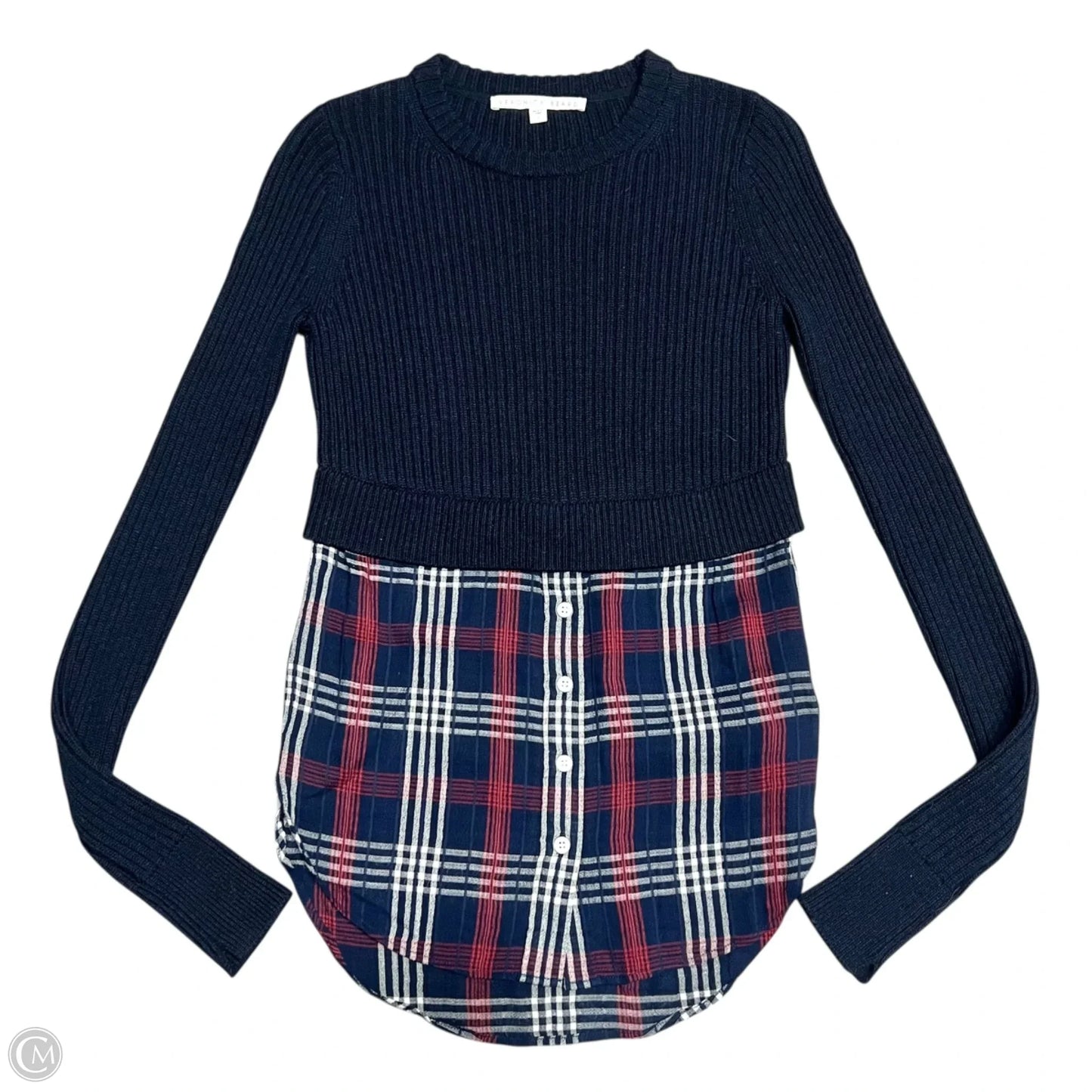 Sweater By Veronica Beard In Blue & Red, Size: S