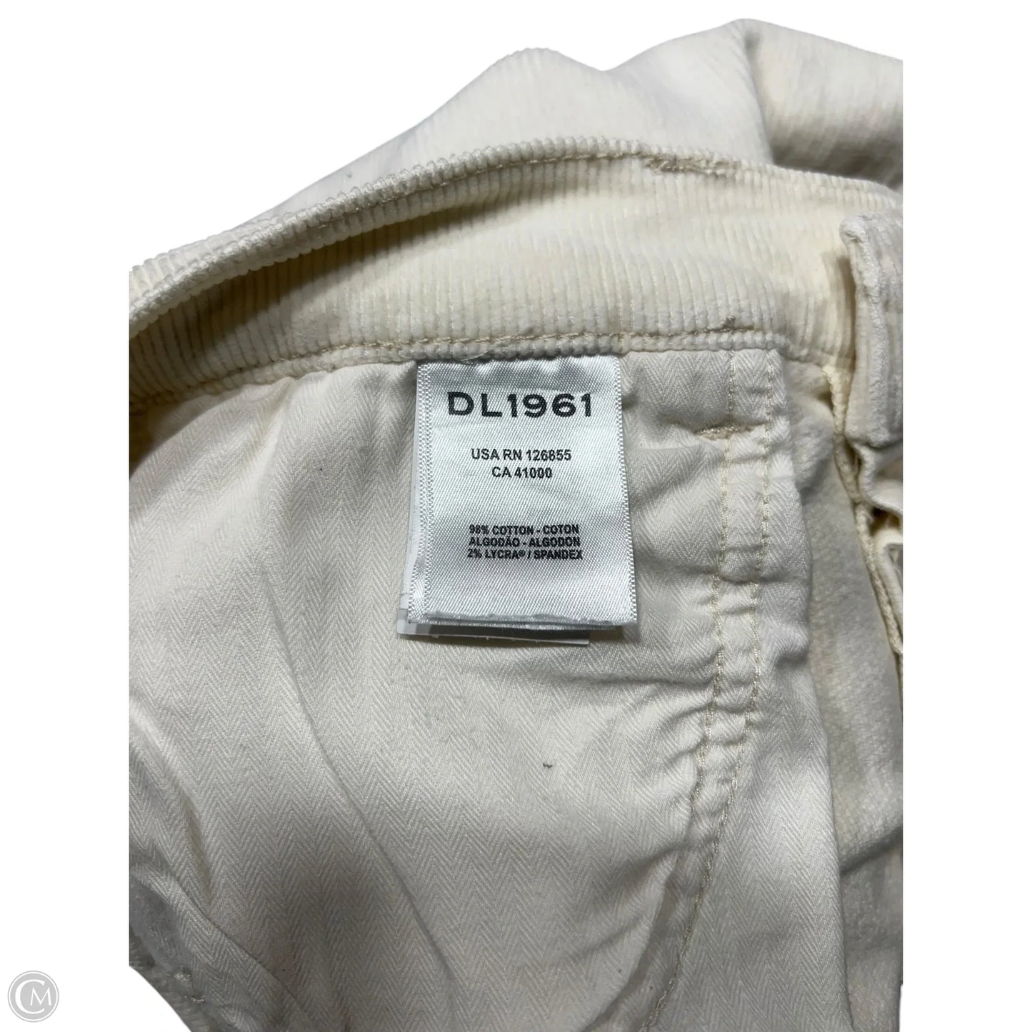Pants Corduroy By Dl1961 In Cream, Size: 2