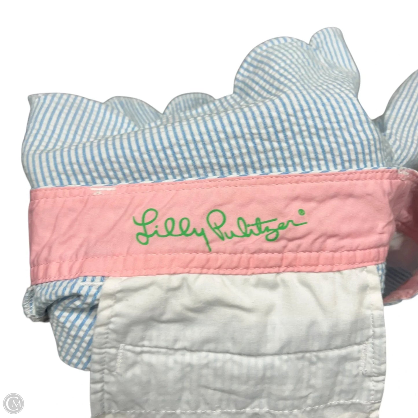 Shorts Designer By Lilly Pulitzer In Blue & White, Size: 6