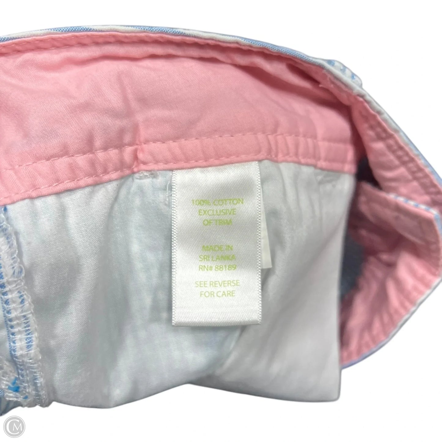 Shorts Designer By Lilly Pulitzer In Blue & White, Size: 6