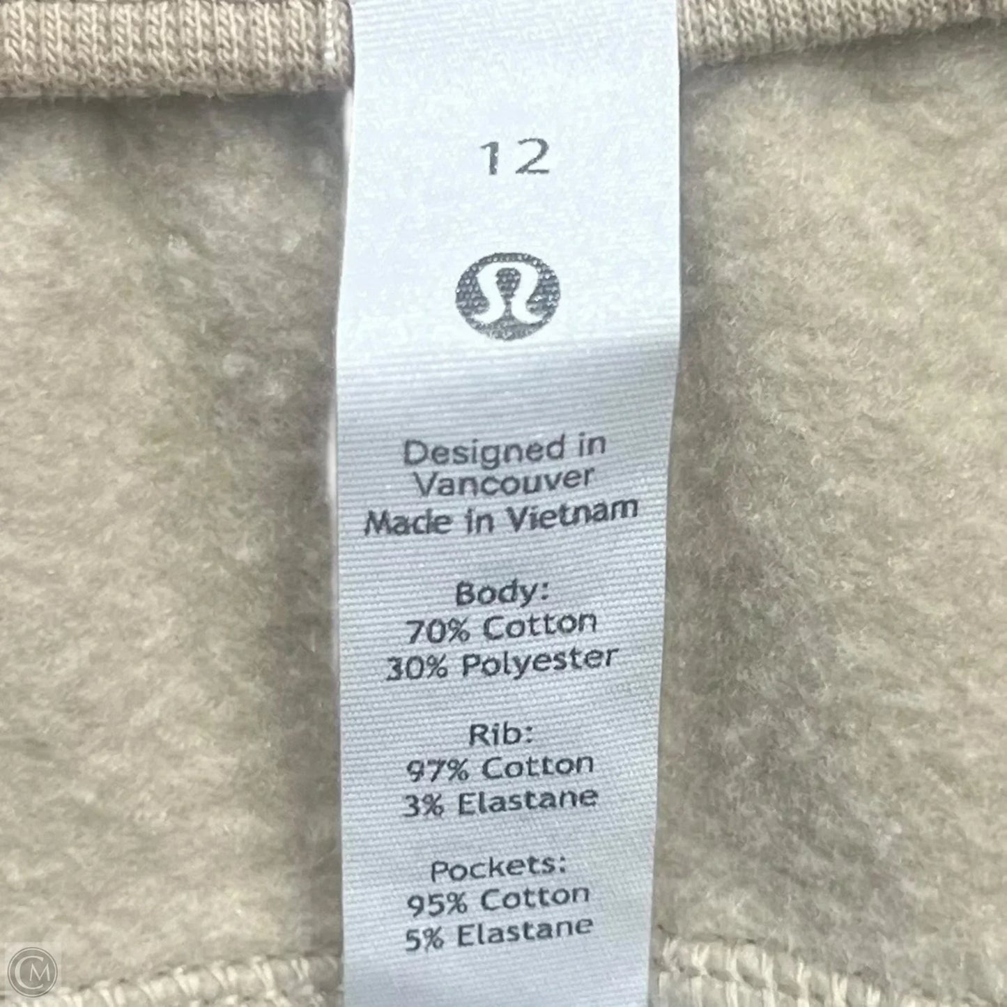 Athletic Pants By Lululemon In Tan, Size: 12