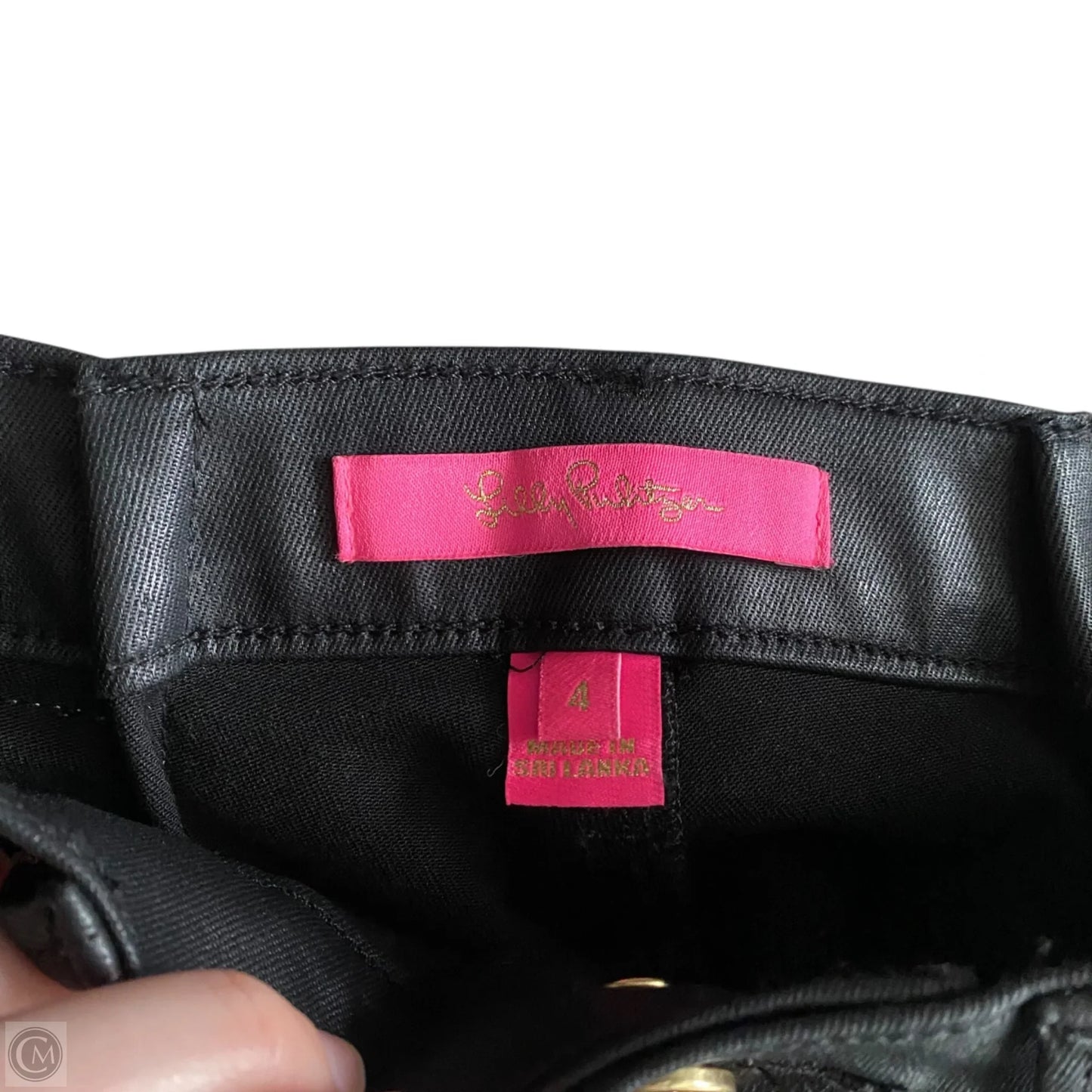 Jeans Designer By Lilly Pulitzer In Black Denim, Size: 4