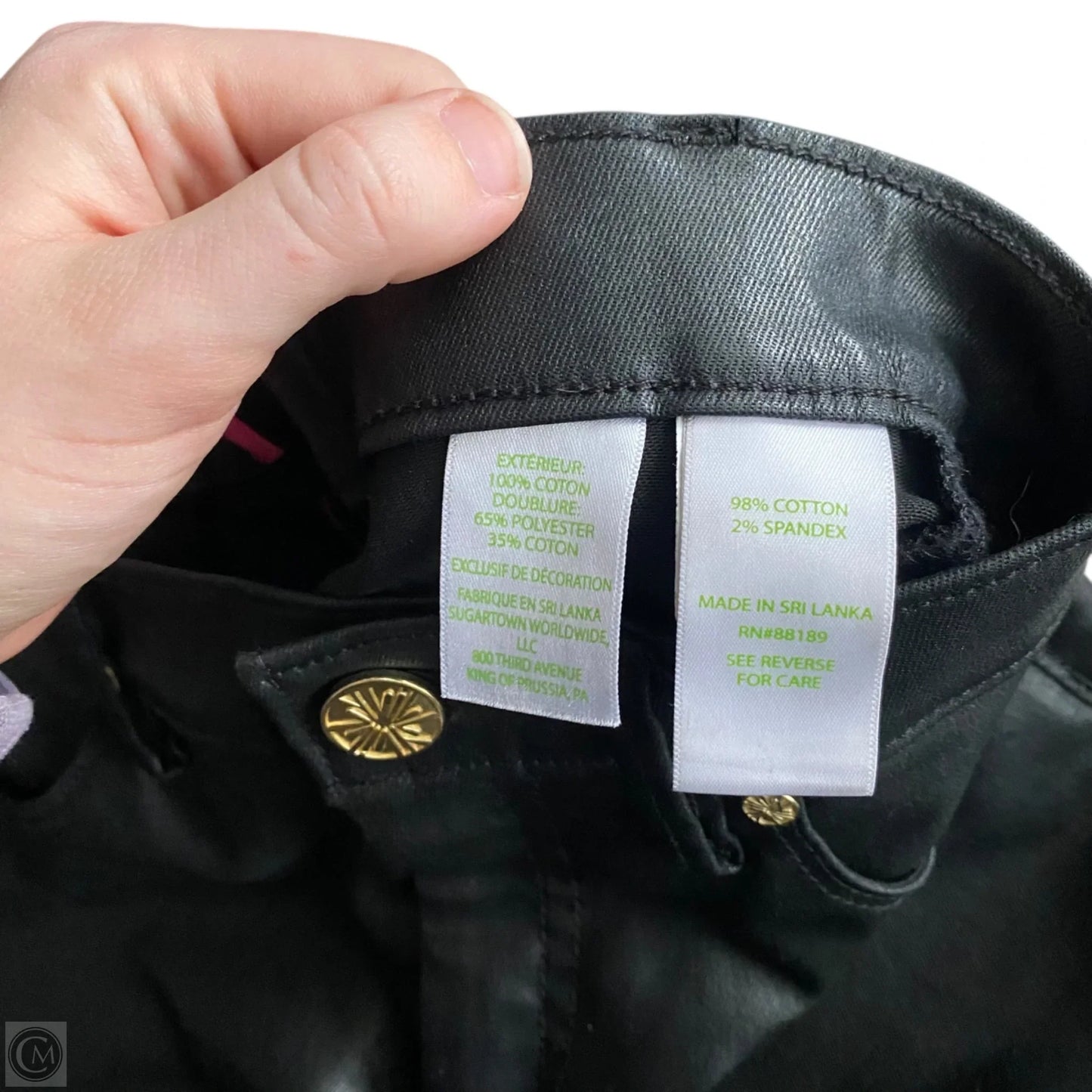 Jeans Designer By Lilly Pulitzer In Black Denim, Size: 4