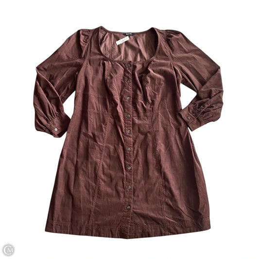 Dress Casual Midi By Madewell In Brown, Size: L