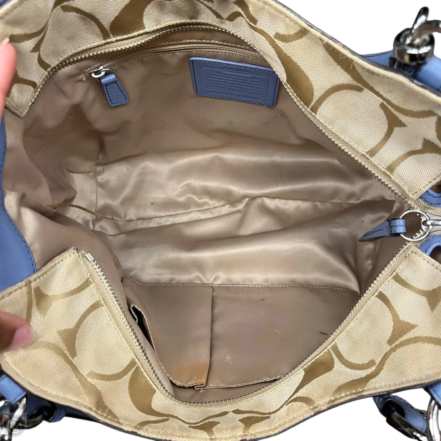 Handbag Designer By Coach, Size: Medium