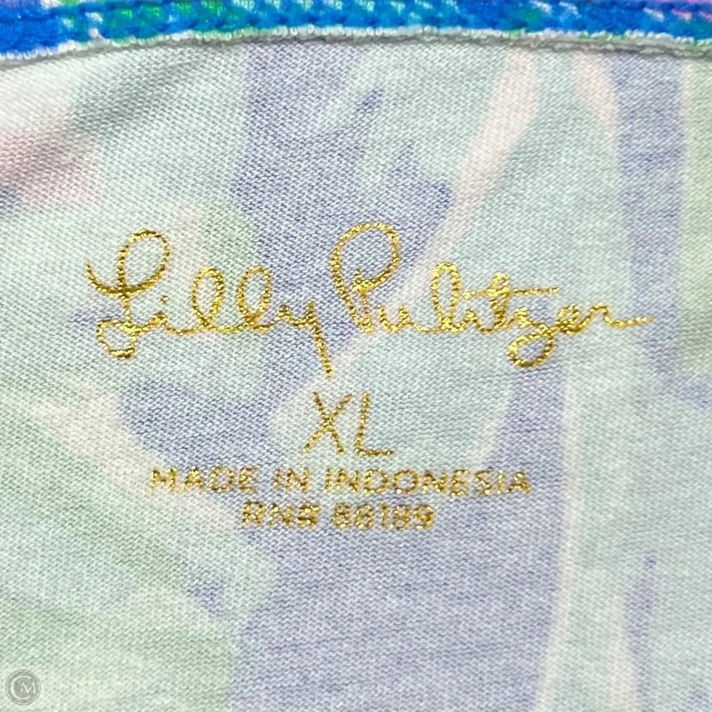 Dress Designer By Lilly Pulitzer In Blue & Pink, Size: Xl