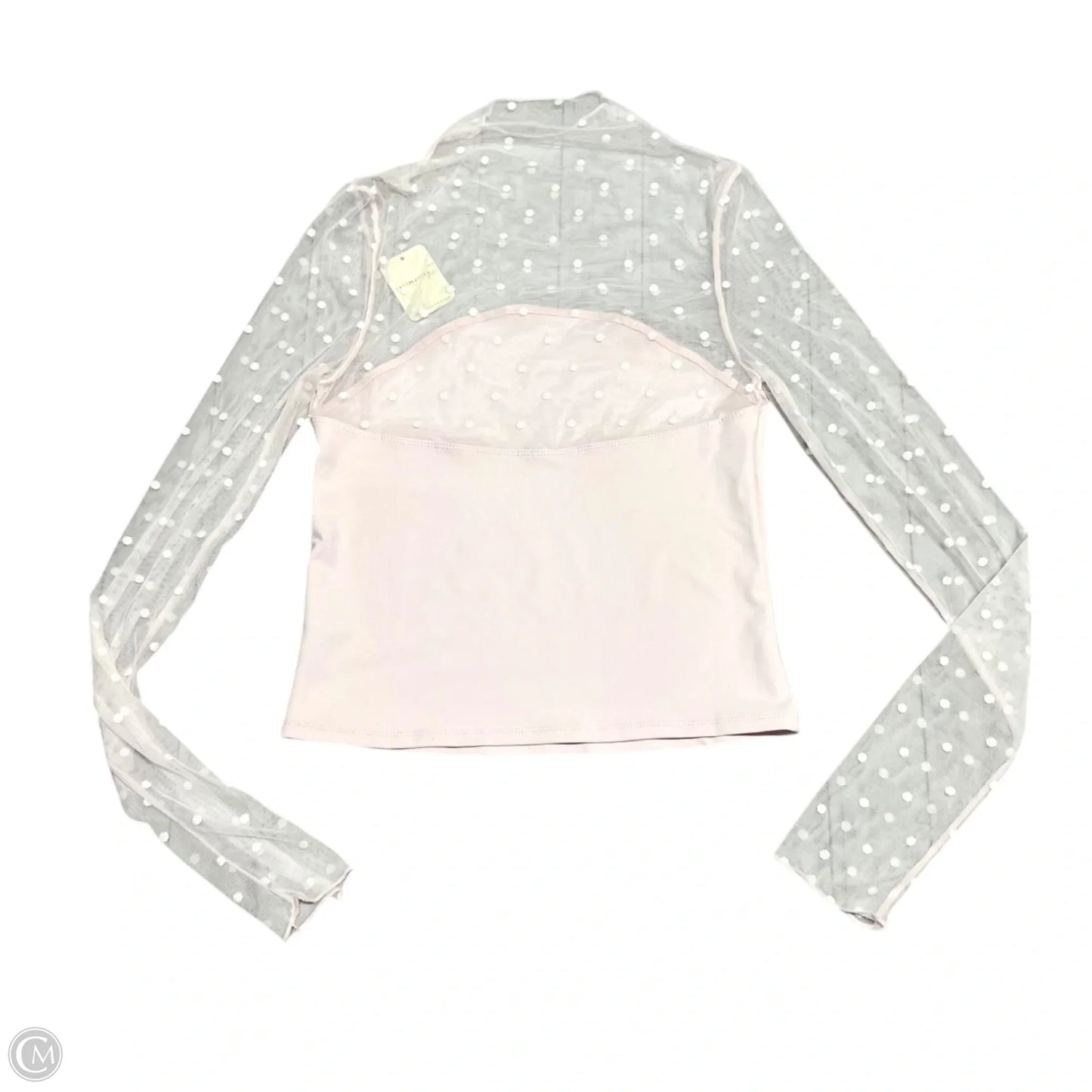 Top Long Sleeve By Free People In Pink, Size: S