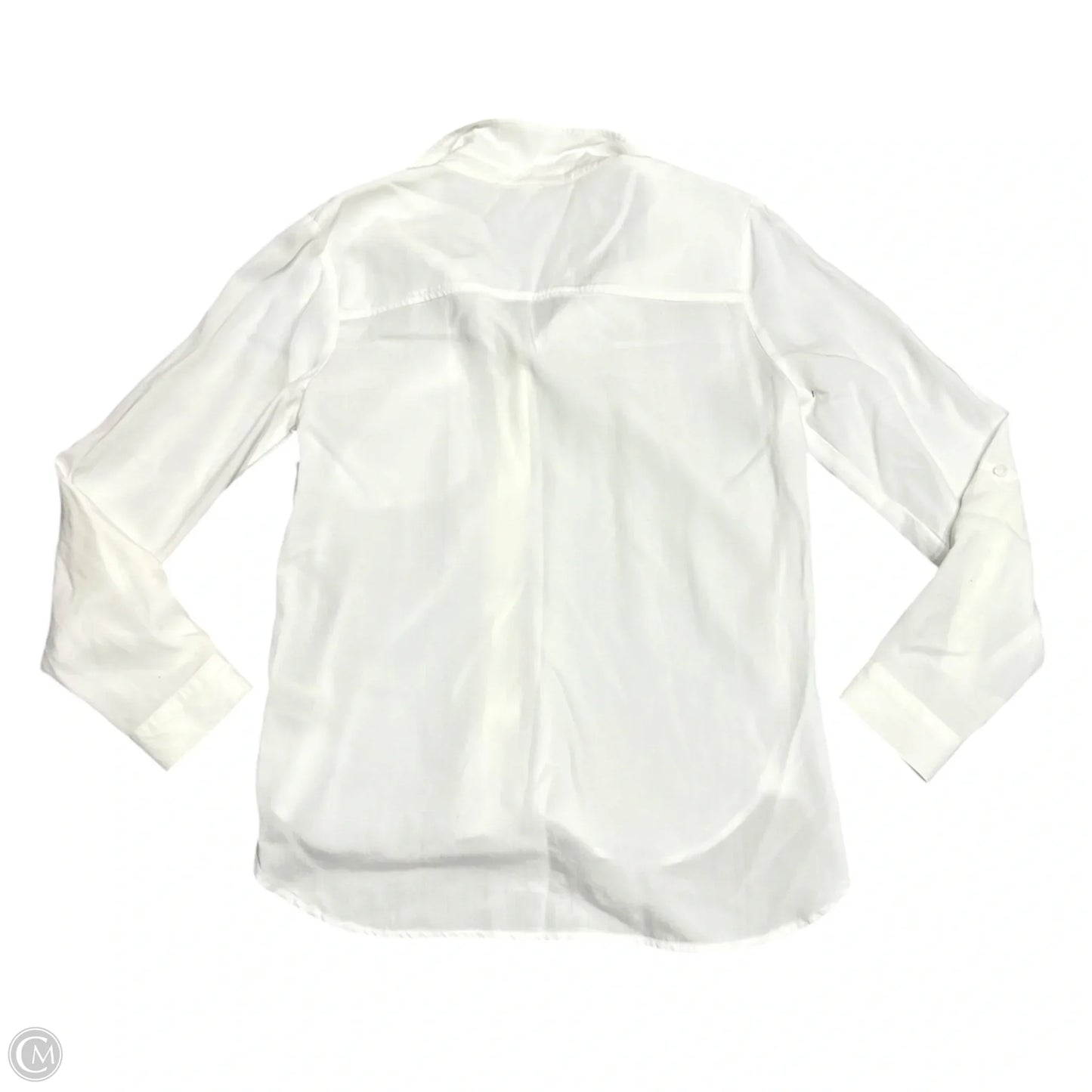 Top Long Sleeve By Cloth & Stone In White, Size: M