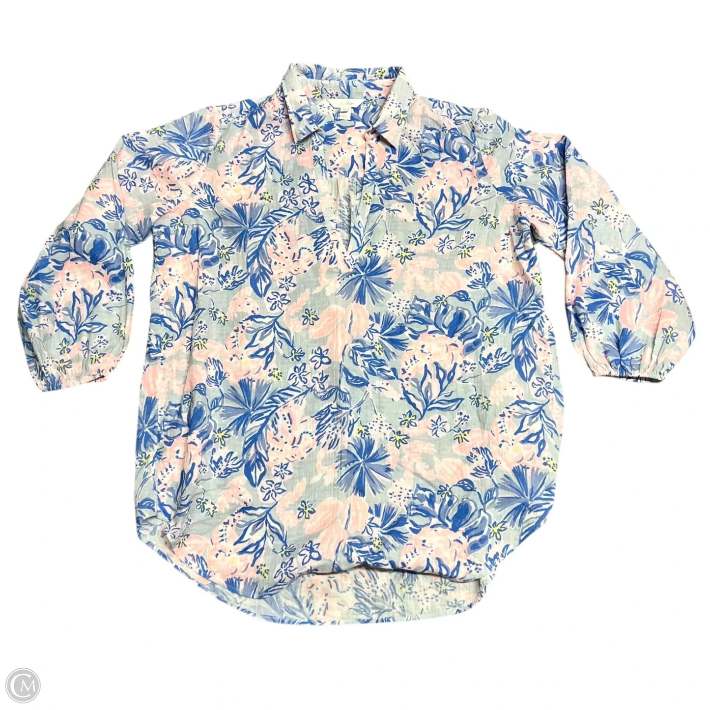 Dress Designer By Lilly Pulitzer In Blue & Grey, Size: Xl