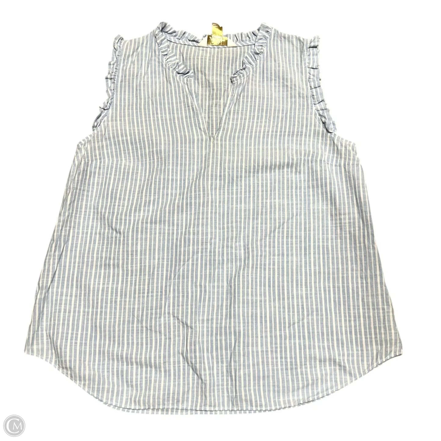 Top Sleeveless Designer By Lilly Pulitzer In Blue & White, Size: S