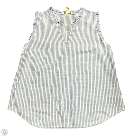 Top Sleeveless Designer By Lilly Pulitzer In Blue & White, Size: S