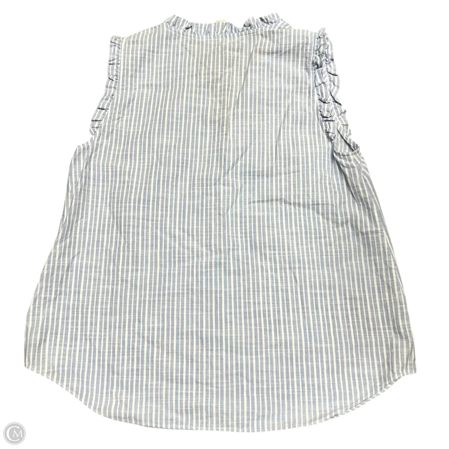 Top Sleeveless Designer By Lilly Pulitzer In Blue & White, Size: S