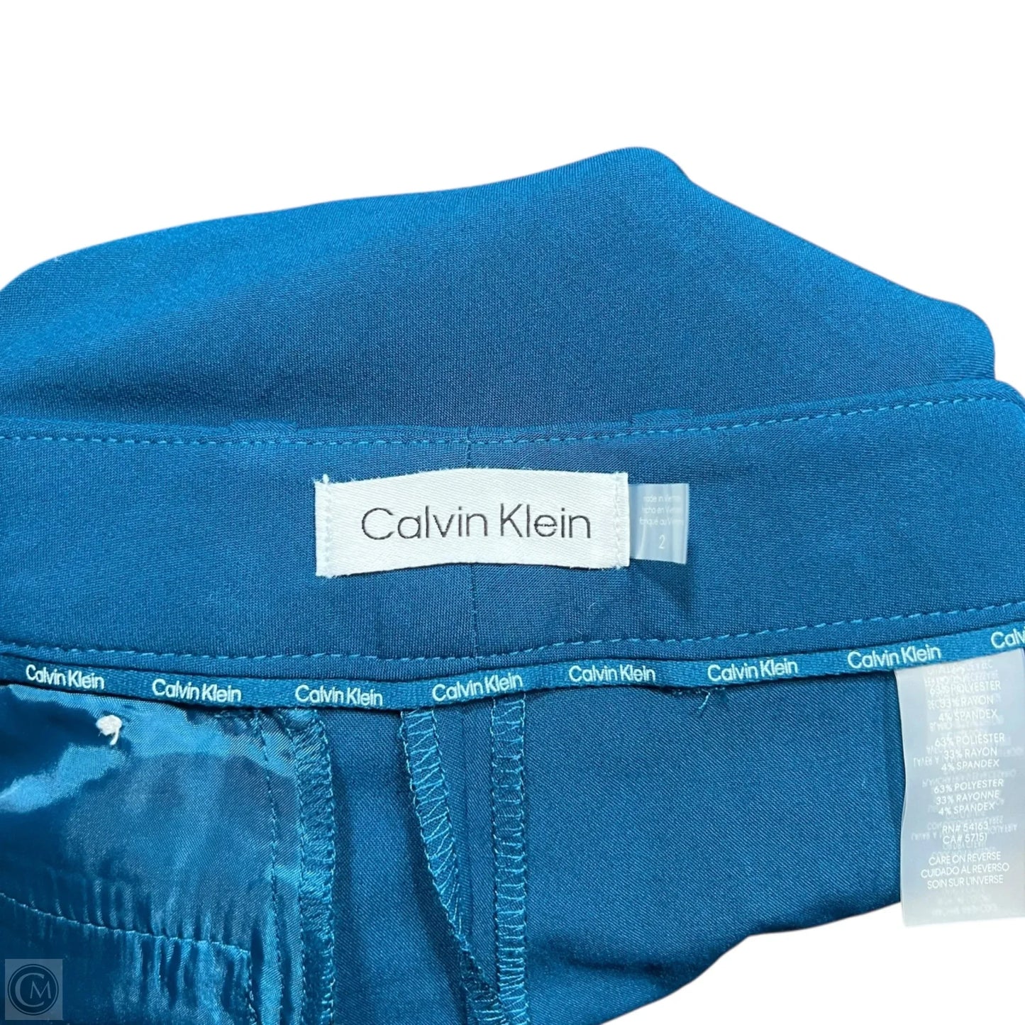 Pants Dress By Calvin Klein In Teal, Size: 2