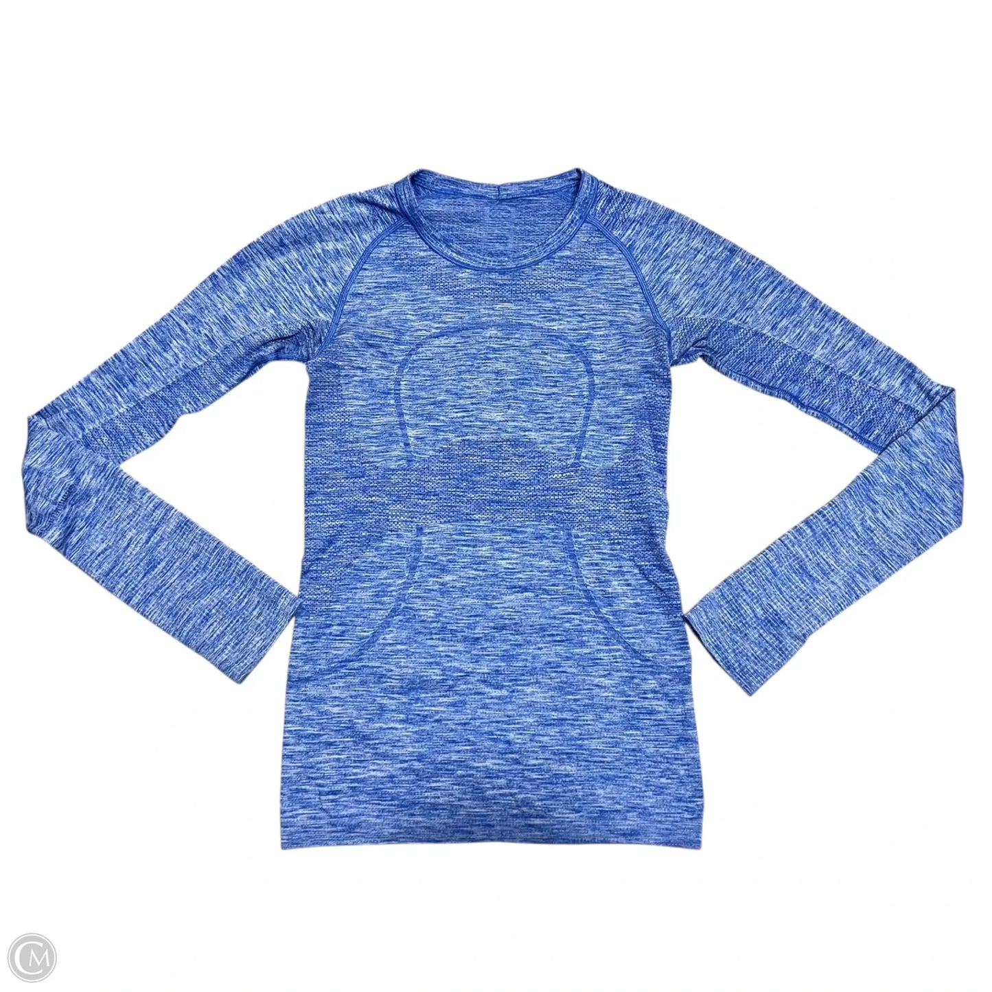 Athletic Top Long Sleeve Crewneck By Lululemon In Blue, Size: S