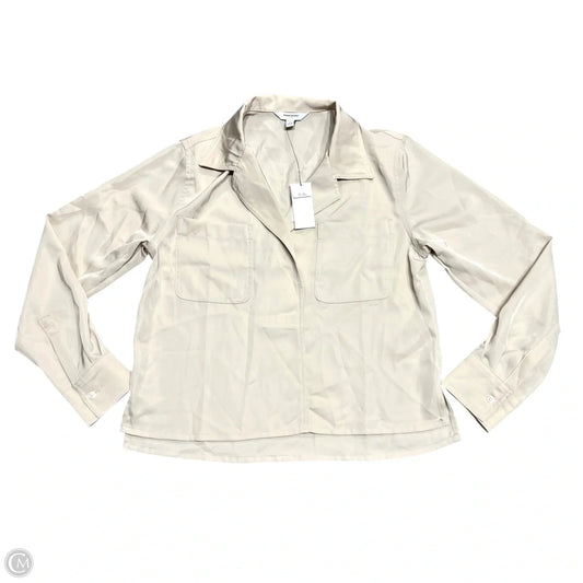 Top Long Sleeve By Banana Republic In Tan, Size: S