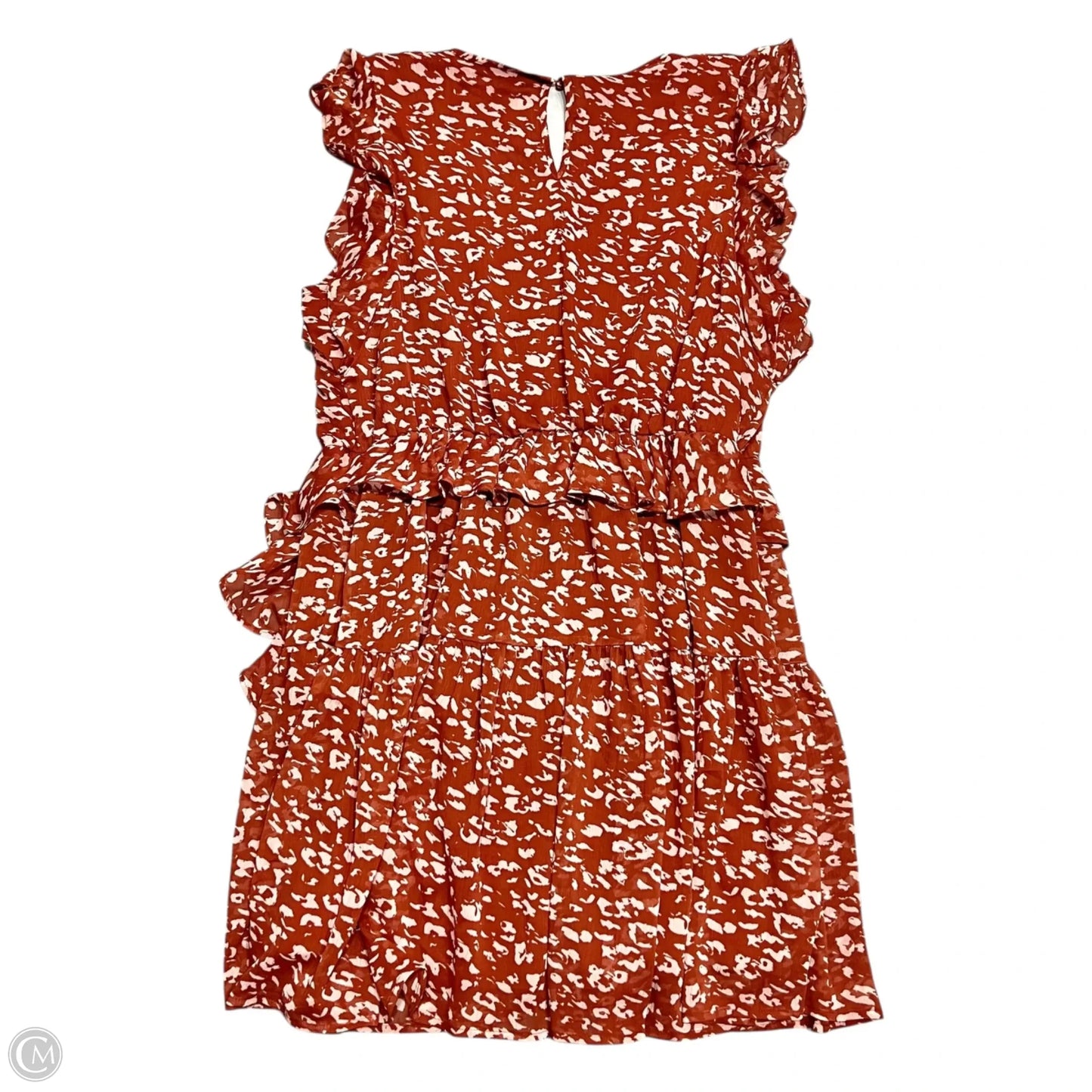 Dress Casual Midi By Simply Vera In Orange, Size: Xl