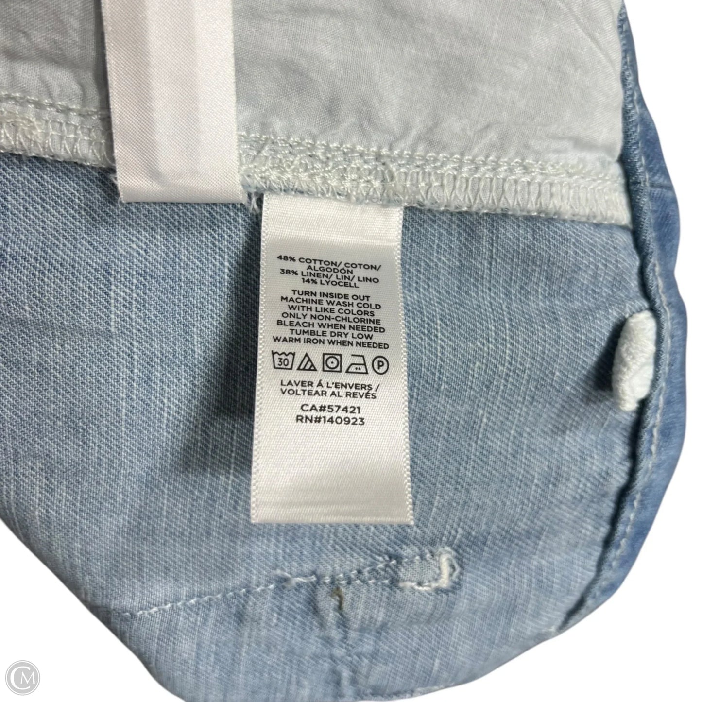Jeans Wide Leg By Loft In Blue Denim, Size: 2