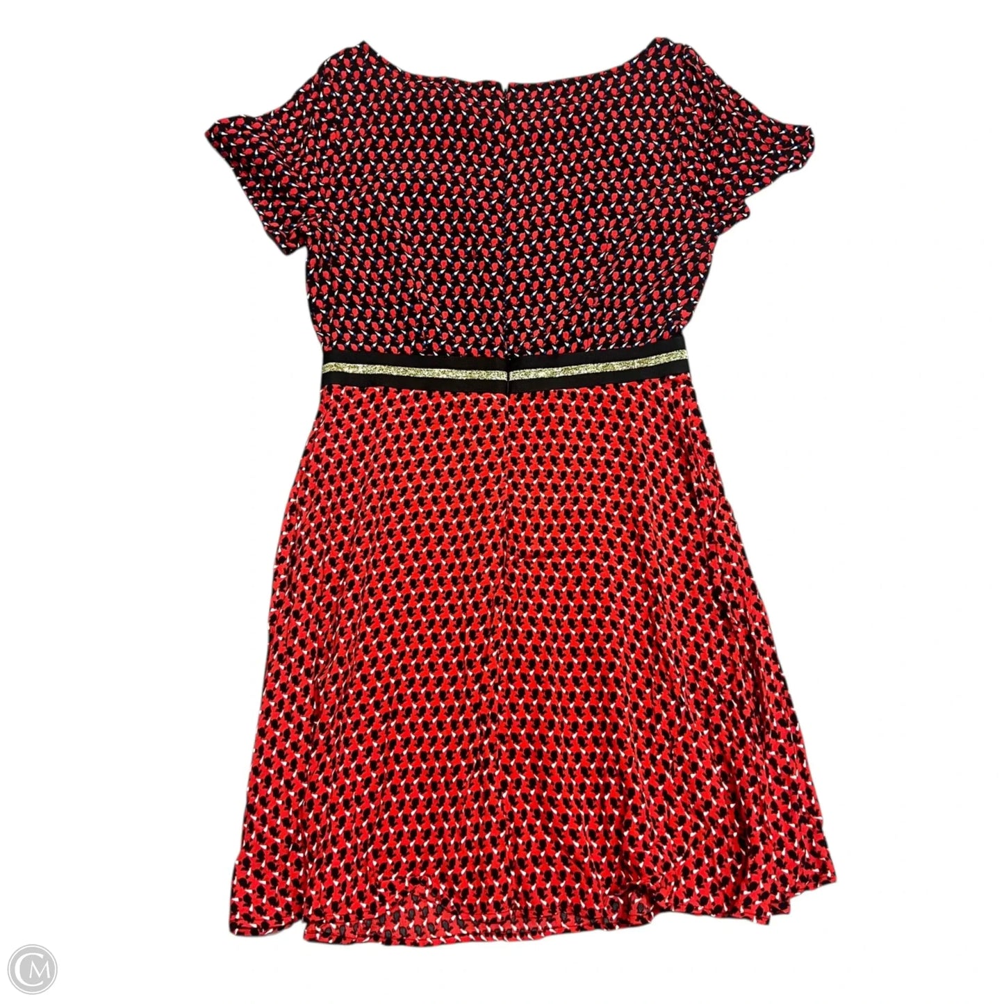 Dress Casual Short By Maeve In Black & Red, Size: M