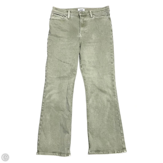 Jeans Flared By Pistola In Green Denim, Size: 10