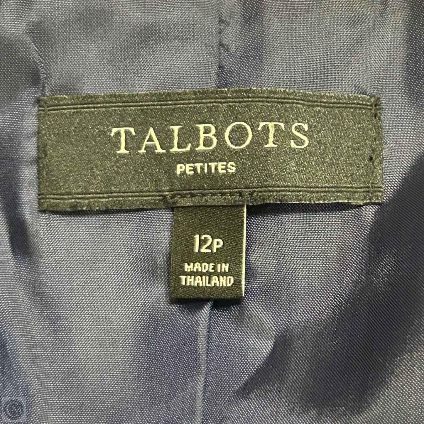 Blazer By Talbots In Blue & White, Size: Lp
