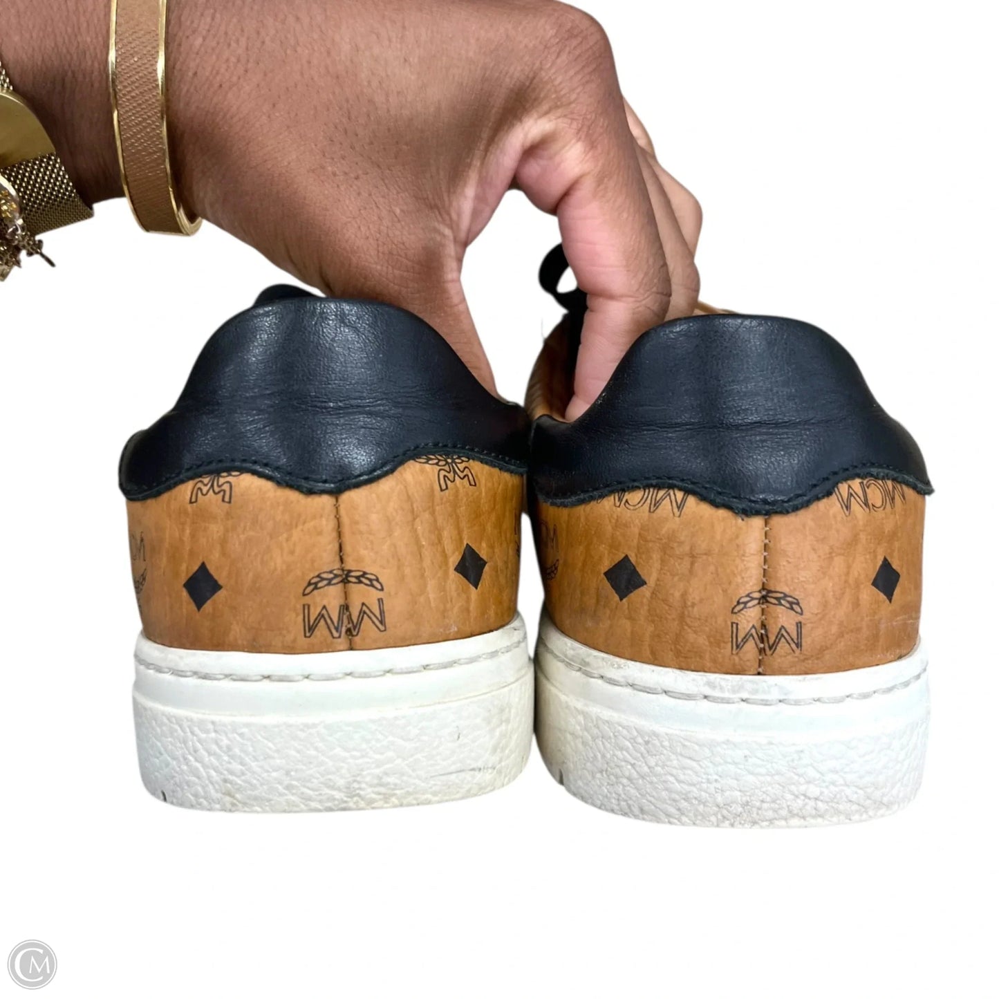 Shoes Luxury Designer By Mcm In Tan, Size: 6.5