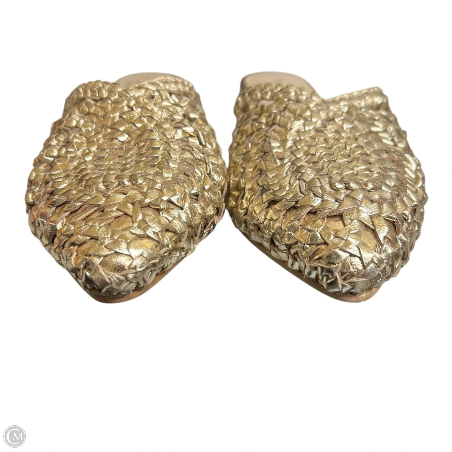 Shoes Flats By 42gold In Gold, Size: 8.5