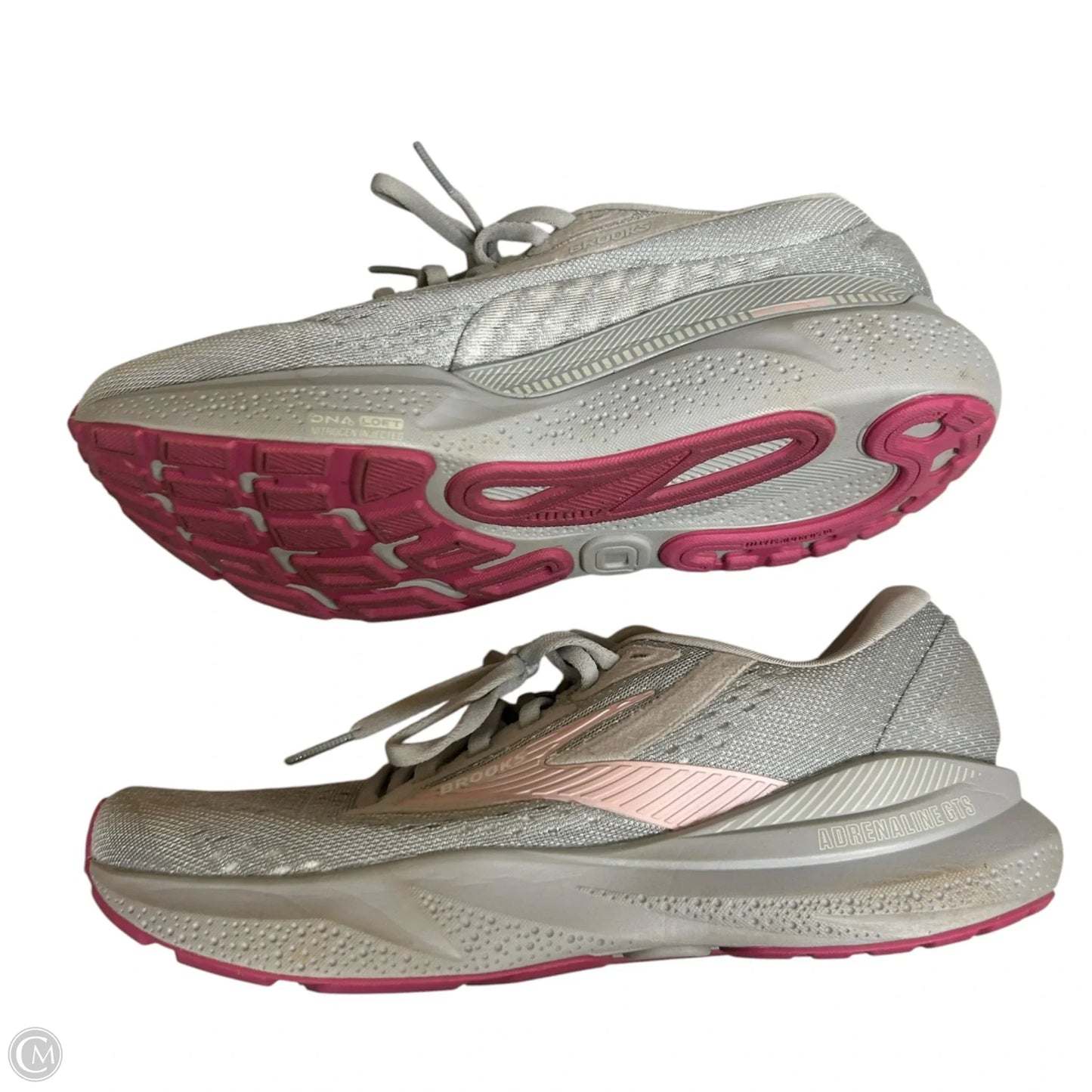 Shoes Sneakers By Brooks In Grey & Pink, Size: 8.5