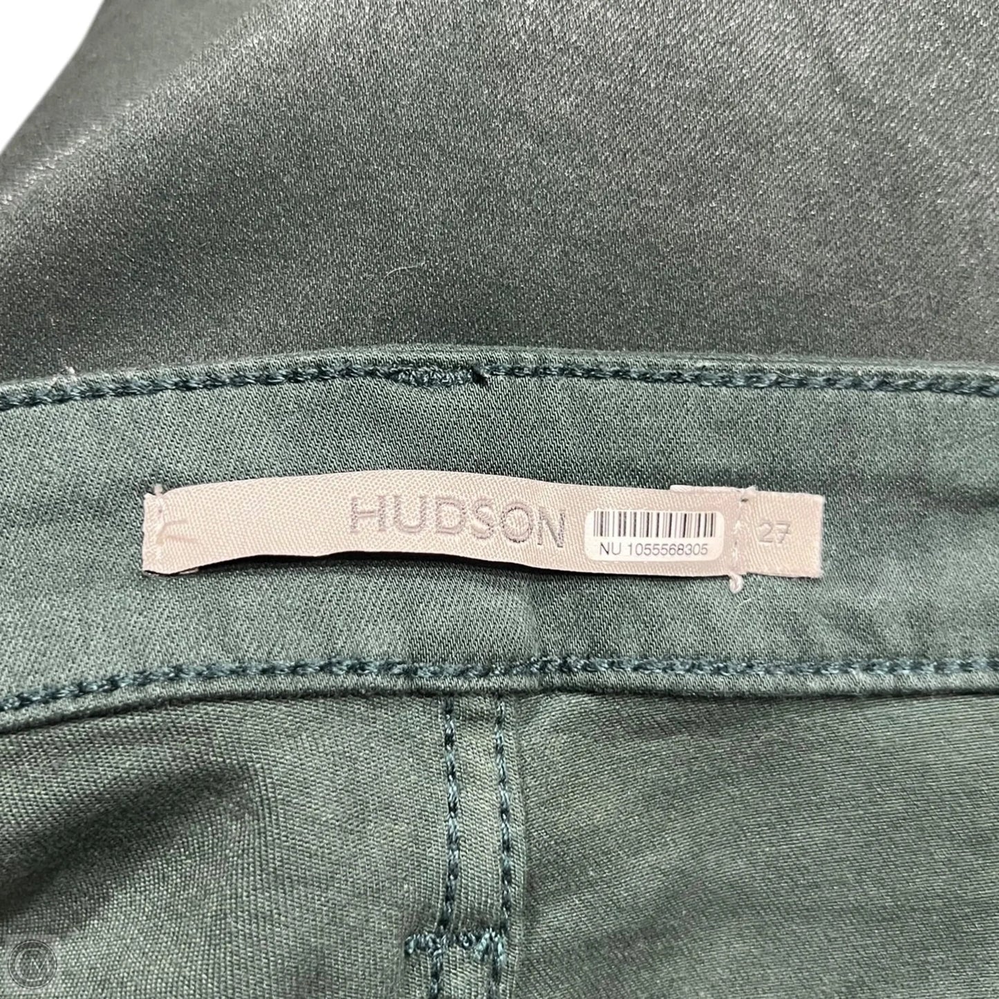 Jeans Wide Leg By Hudson In Green Denim, Size: 4