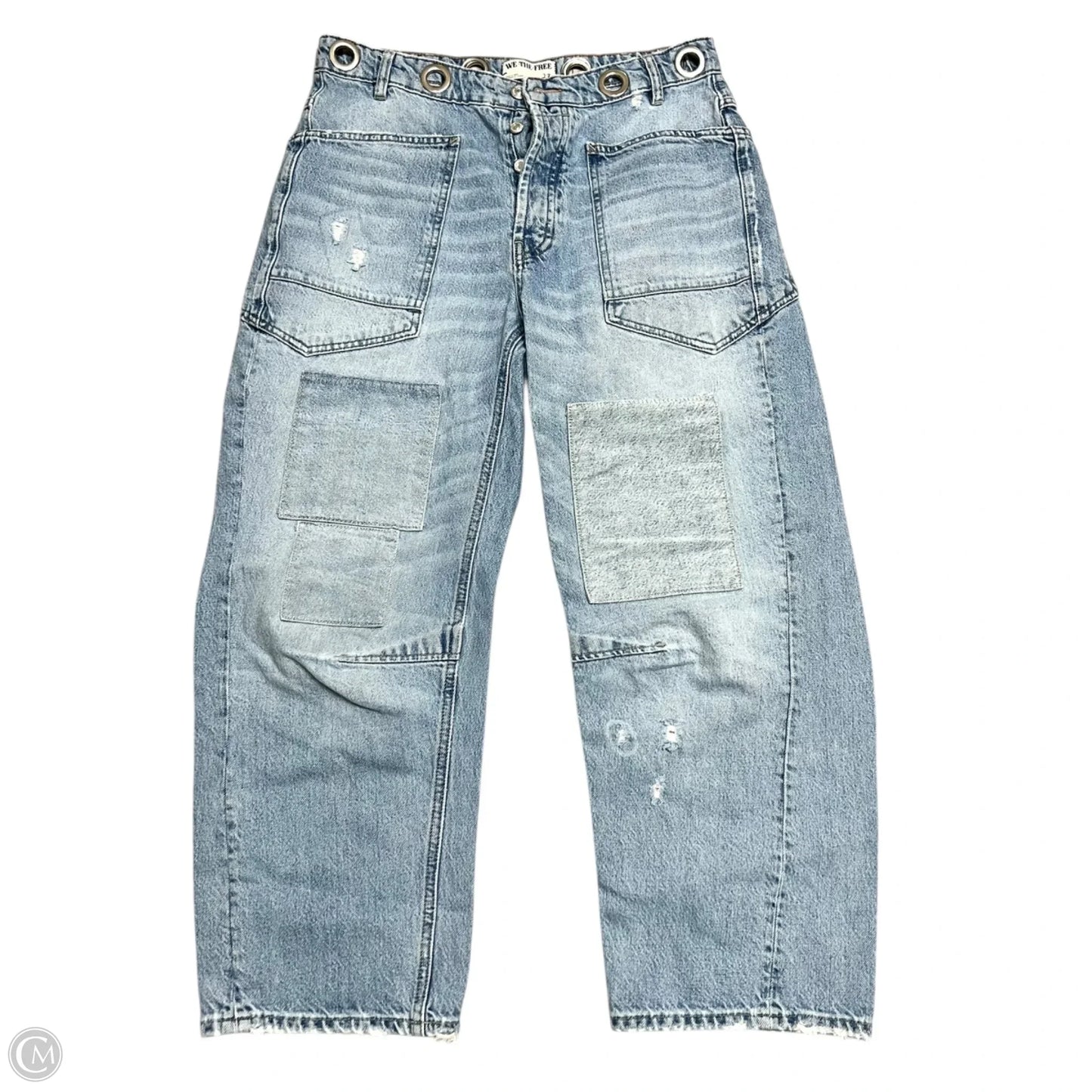 Jeans Wide Leg By We The Free In Blue Denim, Size: 4