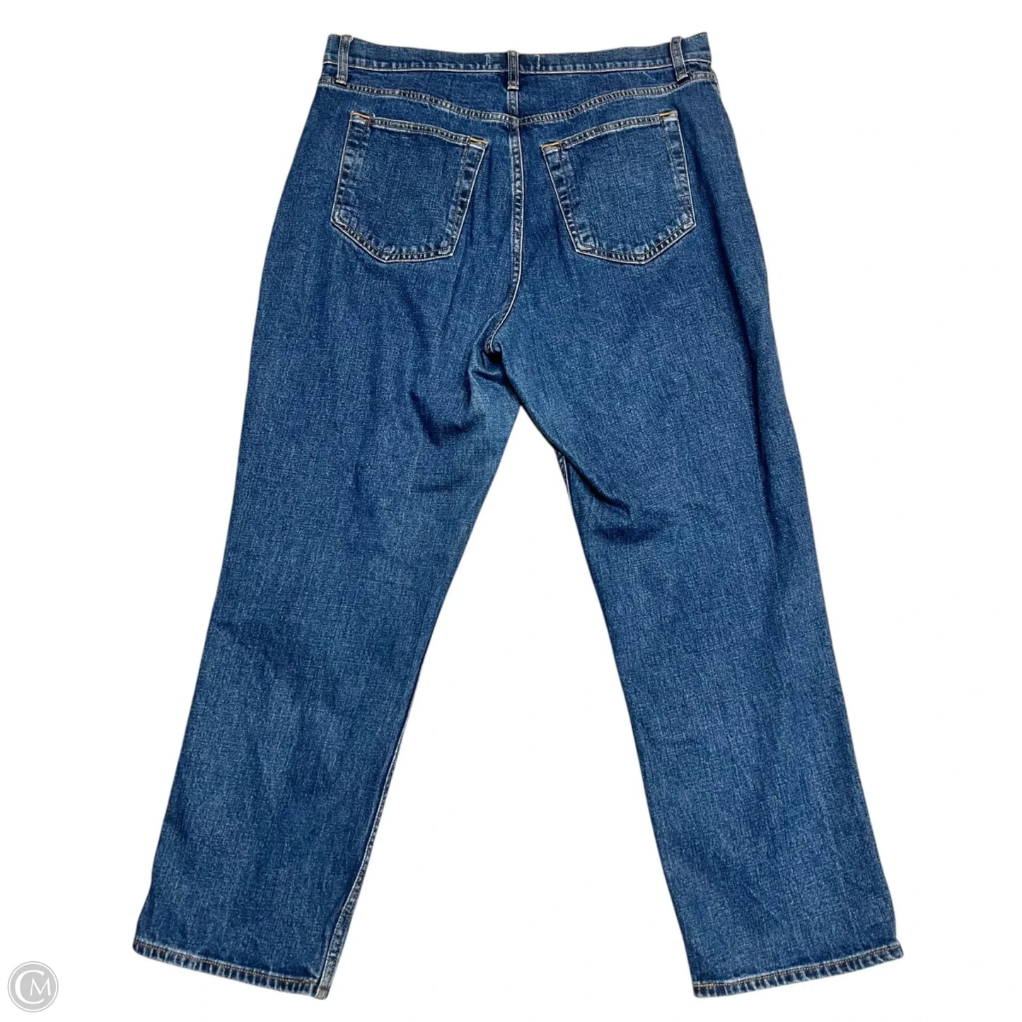 Jeans Straight By Abercrombie And Fitch In Blue Denim, Size: 14