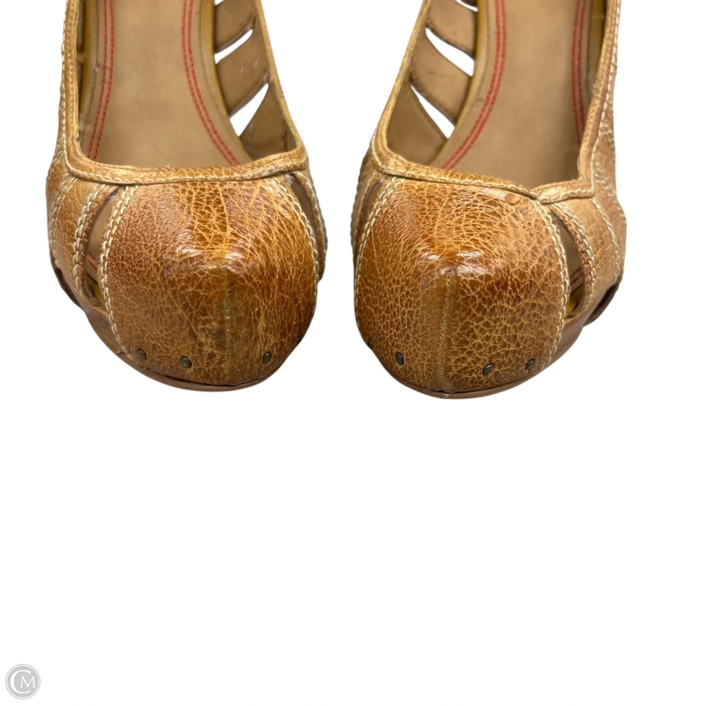 Shoes Heels Stiletto By Miss Sixty In Tan, Size: 7.5