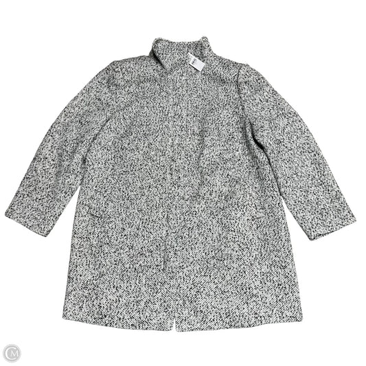 Coat Peacoat By Loft In Grey & White, Size: Xxl